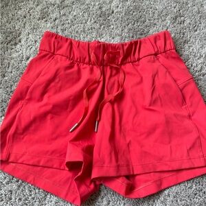 Lululemon Red Shorts
